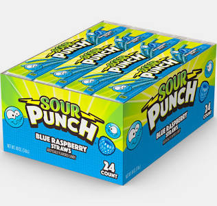 Sour Punch Straws – Blue Raspberry (24 count)