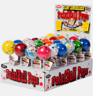 Paintball Pops Lollipops (24 count)