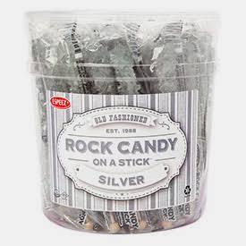 Old Fashioned Rock Candy on a Stick – Silver