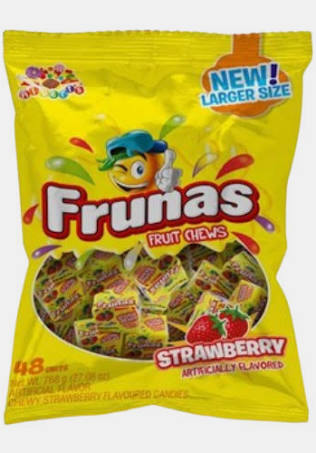Frunas Strawberry Chewy Candy (48 count)