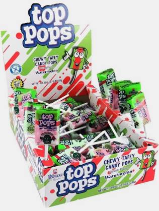 Top Pops Lollipops watermelon (48 count)